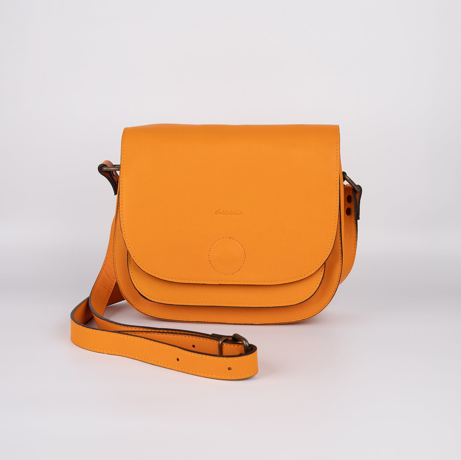 Medium Sized Crossbody Bag Orange